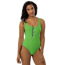 Green and Black One-Piece Swimsuit