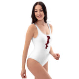 White one-piece Swimsuit