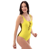 Yellow and Brown One-Piece