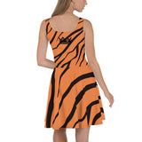 Tiger stripe casual dress