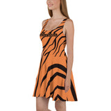 Tiger stripe casual dress