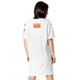 Orange and White  Lips t-shirt dress