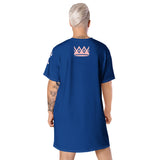 Pink and Blue Lips t-shirt dress