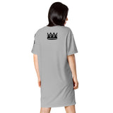 Black and Silver Lips t-shirt dress