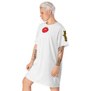 White Lips t-shirt dress