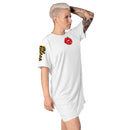 White Lips t-shirt dress