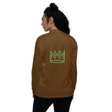 Brown Leopard Bomber Jacket