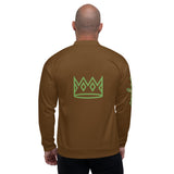 Brown Leopard Bomber Jacket