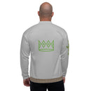 Silver Leopard Bomber Jacket