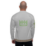Silver Leopard Bomber Jacket
