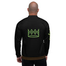 Black Leopard Bomber Jacket