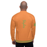 Flamenco Orange Checker  Bomber Jacket