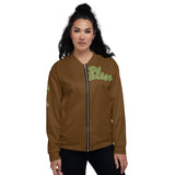 Brown Leopard Bomber Jacket