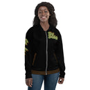 Black Leopard Bomber Jacket