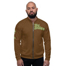 Brown Leopard Bomber Jacket