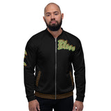 Black Leopard Bomber Jacket