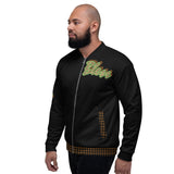 Black Leopard Bomber Jacket