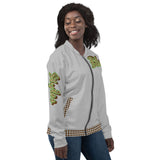 Silver Leopard Bomber Jacket