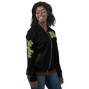 Black Leopard Bomber Jacket