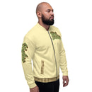 Dark Cream Leopard Bomber Jacket