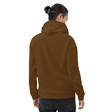 Brown and Silver Unisex Hoodie