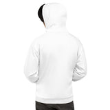 White and Blue Unisex Hoodie