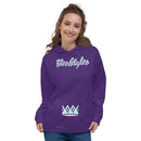Purple and Blizzard Blue Unisex Hoodie