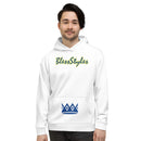 White and Blue Unisex Hoodie