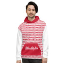 Red And White Royal Unisex Hoodie
