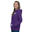 Purple and Blizzard Blue Unisex Hoodie