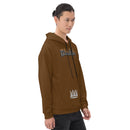 Brown and Silver Unisex Hoodie