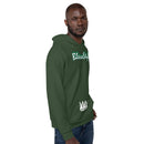 Myrtle Green and White Unisex Hoodie