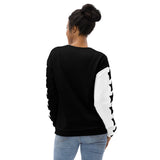 Star White And Black Unisex Sweatshirt