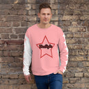 Star Pink And White Unisex Sweatshirt