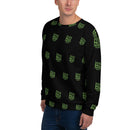 Black All Spread Unisex Sweatshirt