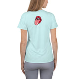 Light blue tongue athletic Shirt Top