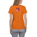 Orange tongue athletic Shirt Top