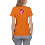 Orange tongue athletic Shirt Top