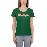 Forest green tongue athletic Shirt