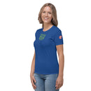 Blue lips sleeve Shirt Top