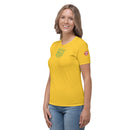 Yellow lips sleeve Shirt Top