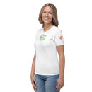 White lips sleeve Shirt Top