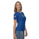 Blue lips sleeve Shirt Top