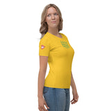 Yellow lips sleeve Shirt Top