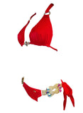 Red amber tie Bikini