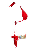 Red amber tie Bikini