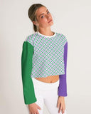 Plaid cropped sweatshirt - For you and all