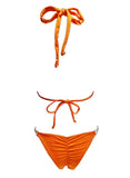 Orange triangle crystal Bikini - For you and all