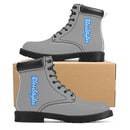 Grey Waterproof  Leather Boots