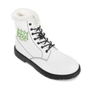 White  Fur Leather Boot